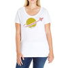 vintage space Ladies Curvy T-Shirt