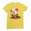 happy halloween clown Ladies Fitted T-Shirt