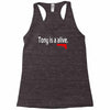 tony is alive sopranos Racerback Tank