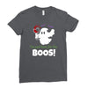 i,m just here for the boos! Ladies Fitted T-Shirt