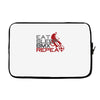 eat sleep bmx repeat Laptop sleeve