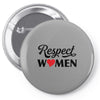 Respect Women Pin-back button