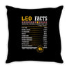 Leo Facts Zodiac Throw Pillow
