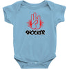 offensive t shirt shocker 3 fingers rude tee funny shirt Baby Onesie