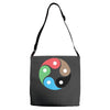 zentao symbol as evolution of the tao (yin yang) Adjustable Strap Totes