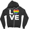lgbt love Zipper Hoodie
