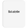 black and yellow Mousepad