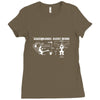 the aerodynamics of a basset hound Ladies Fitted T-Shirt