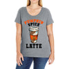 pumpkin space latte Ladies Curvy T-Shirt