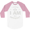 i know i am difficult ski mountain 3/4 Sleeve Shirt