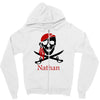 personalized pirate Zipper Hoodie