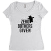 zero bothers given Women's Triblend Scoop T-shirt