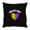 Hella Gay Throw Pillow