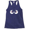 rude christmas pudding Racerback Tank