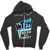WTF! WİTH THE FAMILY Zipper Hoodie