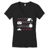 camping kinda girl Women's V-Neck T-Shirt