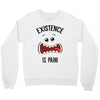 existnece is pain Crewneck Sweatshirt