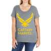 captain marvel 4 Ladies Curvy T-Shirt
