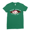 July Peeking Out Asian Baby Girl Ladies Fitted T-Shirt