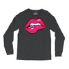 sexy lip biting Long Sleeve Shirts