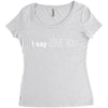 i say love you Women's Triblend Scoop T-shirt