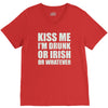 kiss me i'm drunk or irish V-Neck Tee