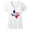 texan boxer lover Women's V-Neck T-Shirt