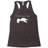 t rex hates pushups Racerback Tank
