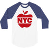 nyc big apple 3/4 Sleeve Shirt