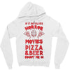 horror movies, pizza and beer Zipper Hoodie