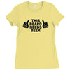beard t shirt funny t shirt beer tshirt cool shirt mens tshirt austin Ladies Fitted T-Shirt
