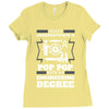 Never Underestimate A Pop Pop With An Engineer Degree Ladies Fitted T-Shirt
