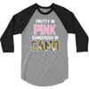 pretty in pink dangerous in camo 3/4 Sleeve Shirt