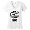 Queens Are Born In May Women's V-Neck T-Shirt