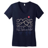 van desert Women's V-Neck T-Shirt