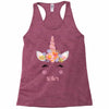 birthday unicorn family series sister Racerback Tank