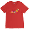 dachshund flower 2 V-Neck Tee