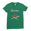 grandpa the pilot the myth the legend Ladies Fitted T-Shirt