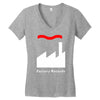 factory records Women's V-Neck T-Shirt