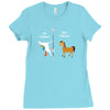 my girl friend your girlfriend unicorn Ladies Fitted T-Shirt