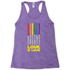 Lightsaber Rainbow - Love Is Love Racerback Tank