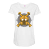 deco gasmask Maternity Scoop Neck T-shirt