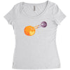 pluto hearts charon Women's Triblend Scoop T-shirt