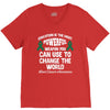 education is the most pwerful weapon you can use to change the world l V-Neck Tee