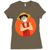 monkey d. luffy Ladies Fitted T-Shirt