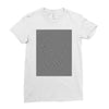 optical illusion skull, ideal gift or birthday present. Ladies Fitted T-Shirt
