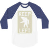 keep left shark 3/4 Sleeve Shirt