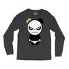 angry panda rainbow Long Sleeve Shirts