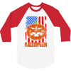 halloween american flag halloween american flag 3/4 Sleeve Shirt