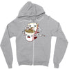 zombie ramen Zipper Hoodie